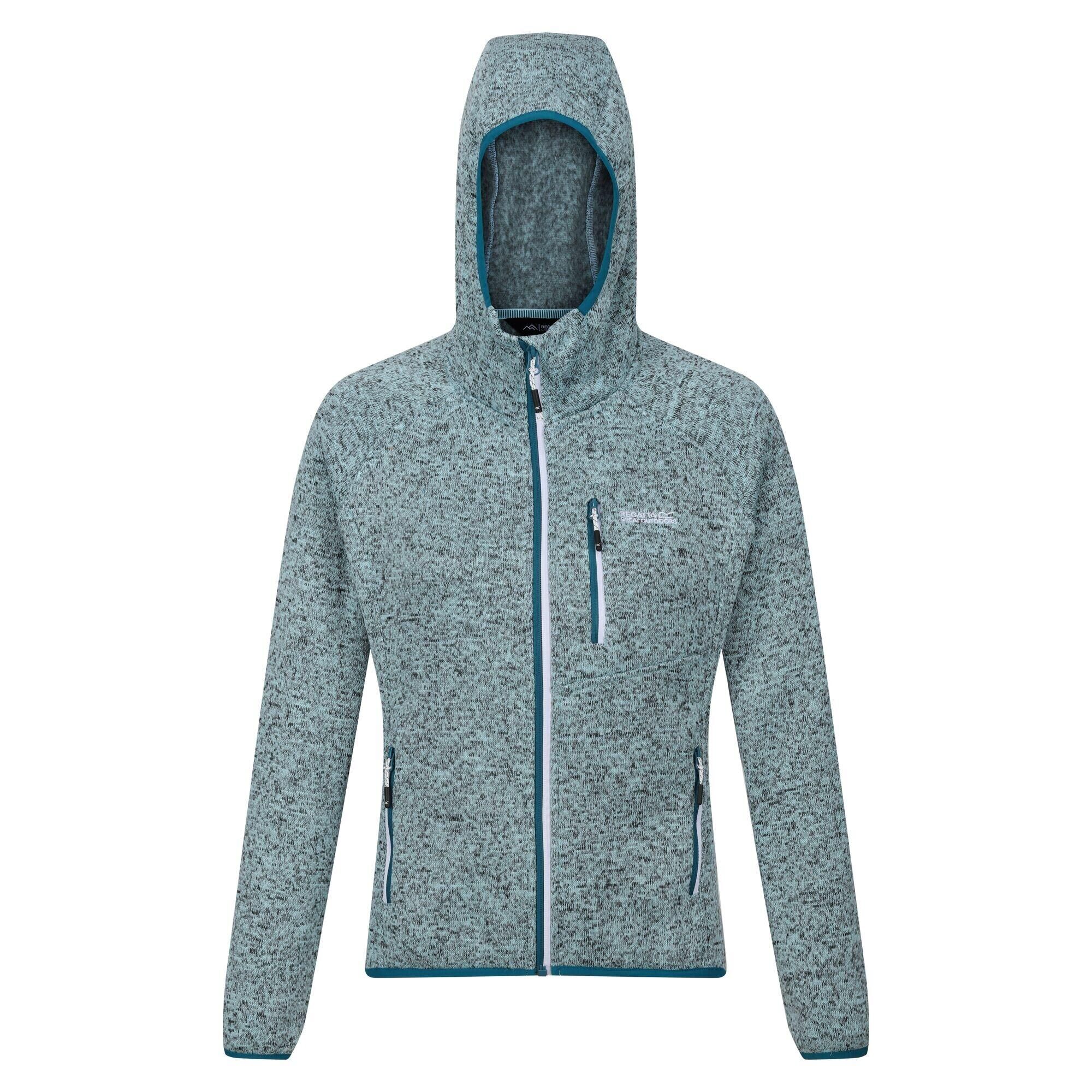 REGATTA Womens/Ladies Newhill Marl Hooded Fleece Jacket (Sea Haze)