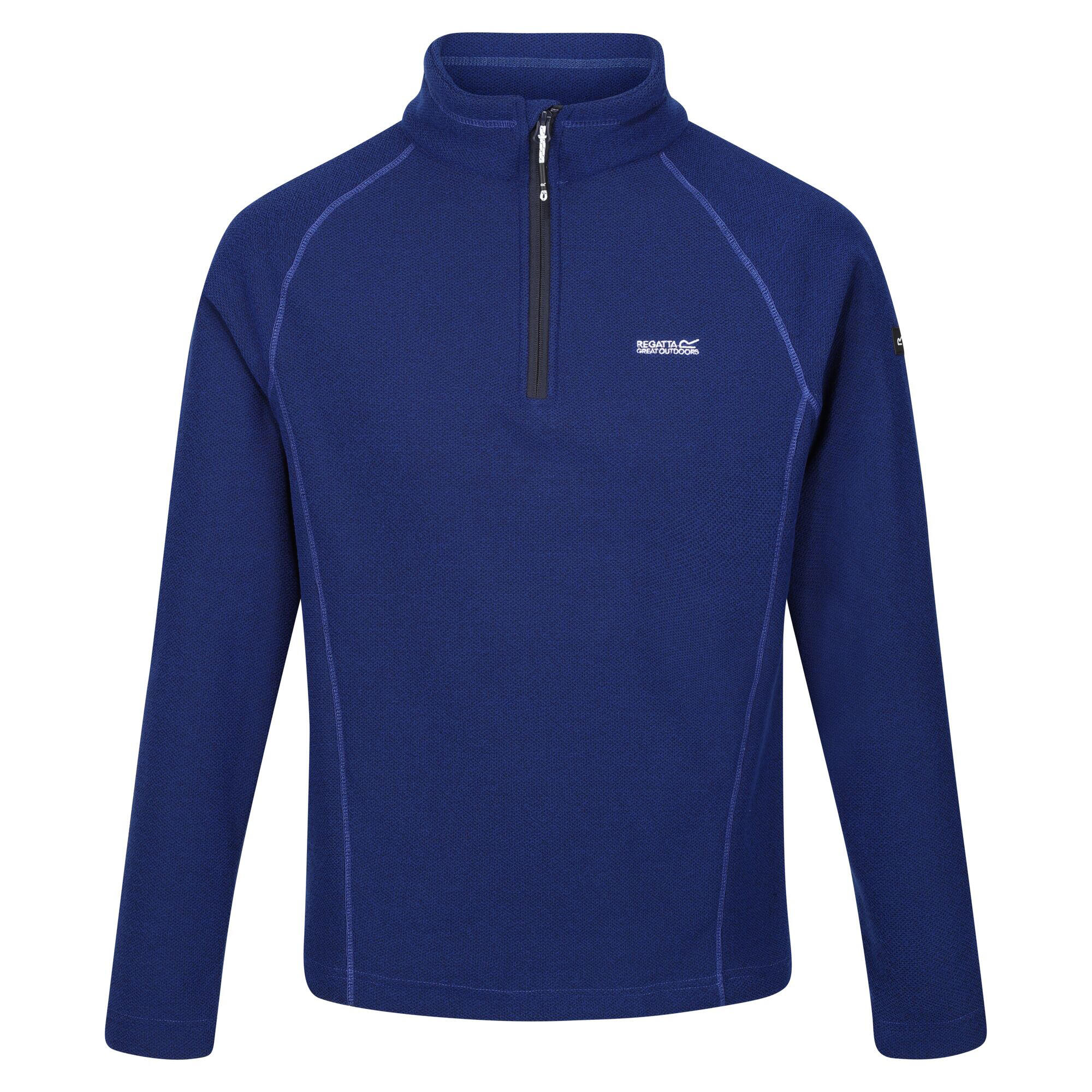 Great Outdoors Mens Kenger Half Zip Honeycomb Fleece (New Royal) 1/3