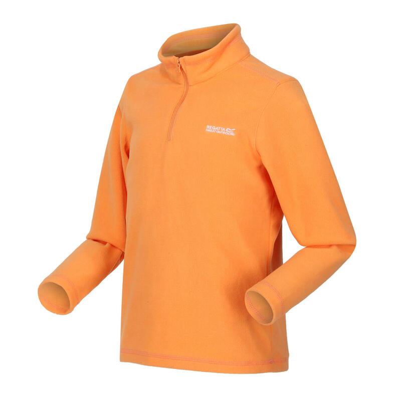 Geweldige Outdoors Kinder Hot Shot II Half Zip Fleece Hoodie (Abrikoos Crush)