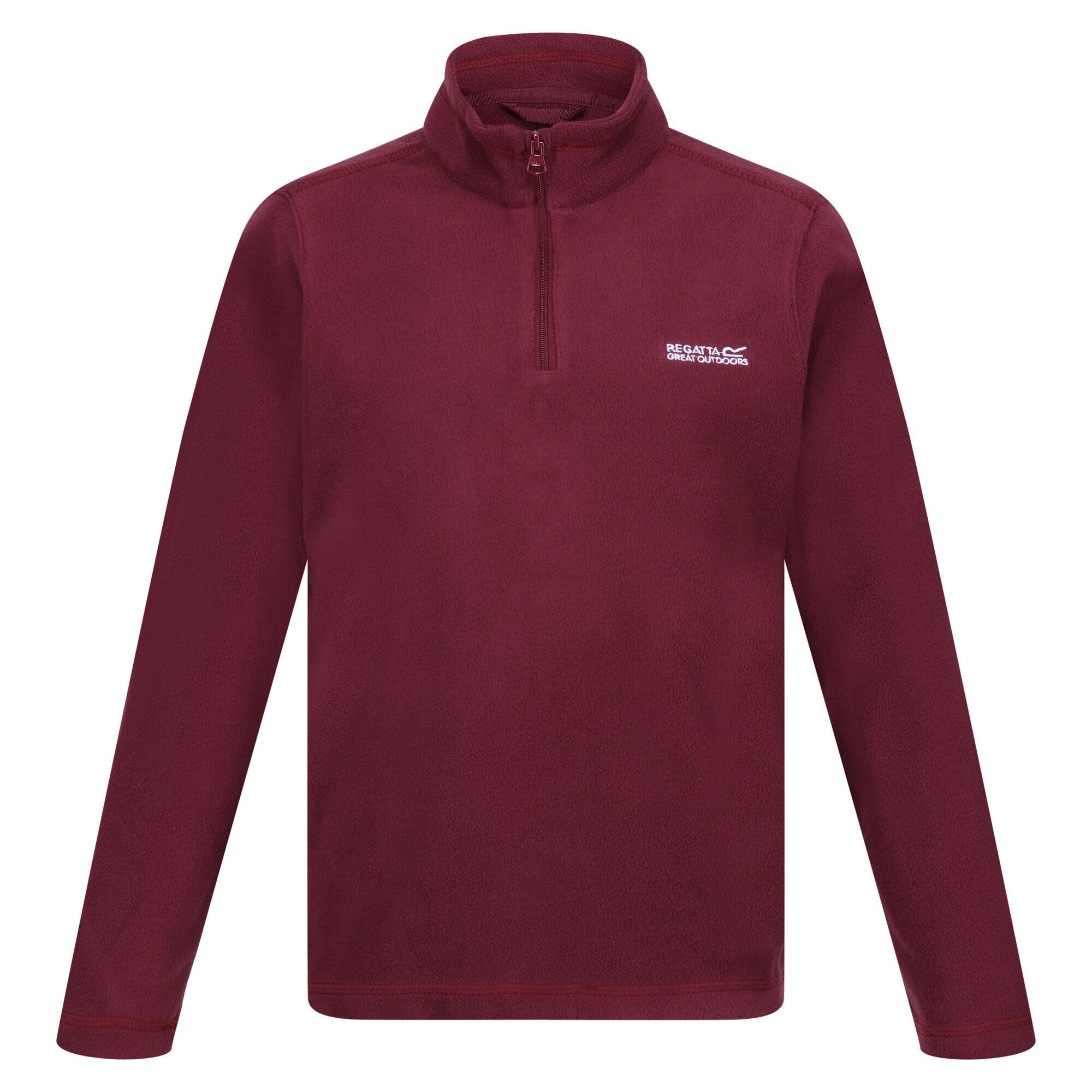 Great Outdoors Childrens/Kids Hot Shot II Half Zip Fleece Top (Burgundy) 1/4