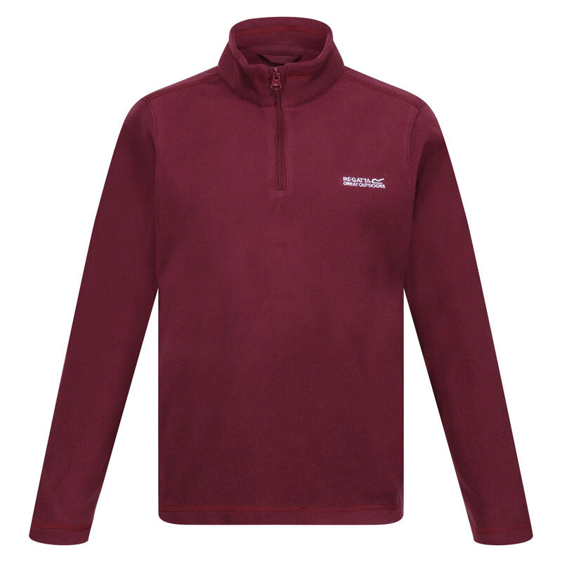 Geweldige Outdoors Kinder Hot Shot II Half Zip Fleece Hoodie (Bourgondië)