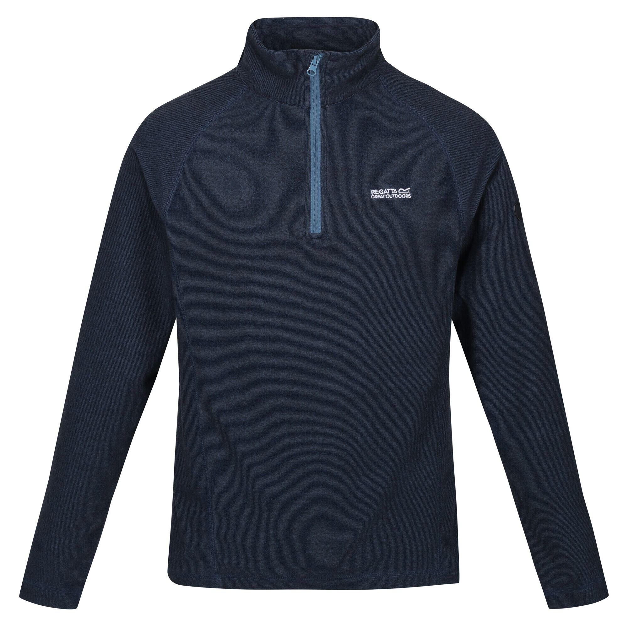 REGATTA Great Outdoors Mens Montes Funnel Neck Fleece Jumper (Stellar Blue/Black)