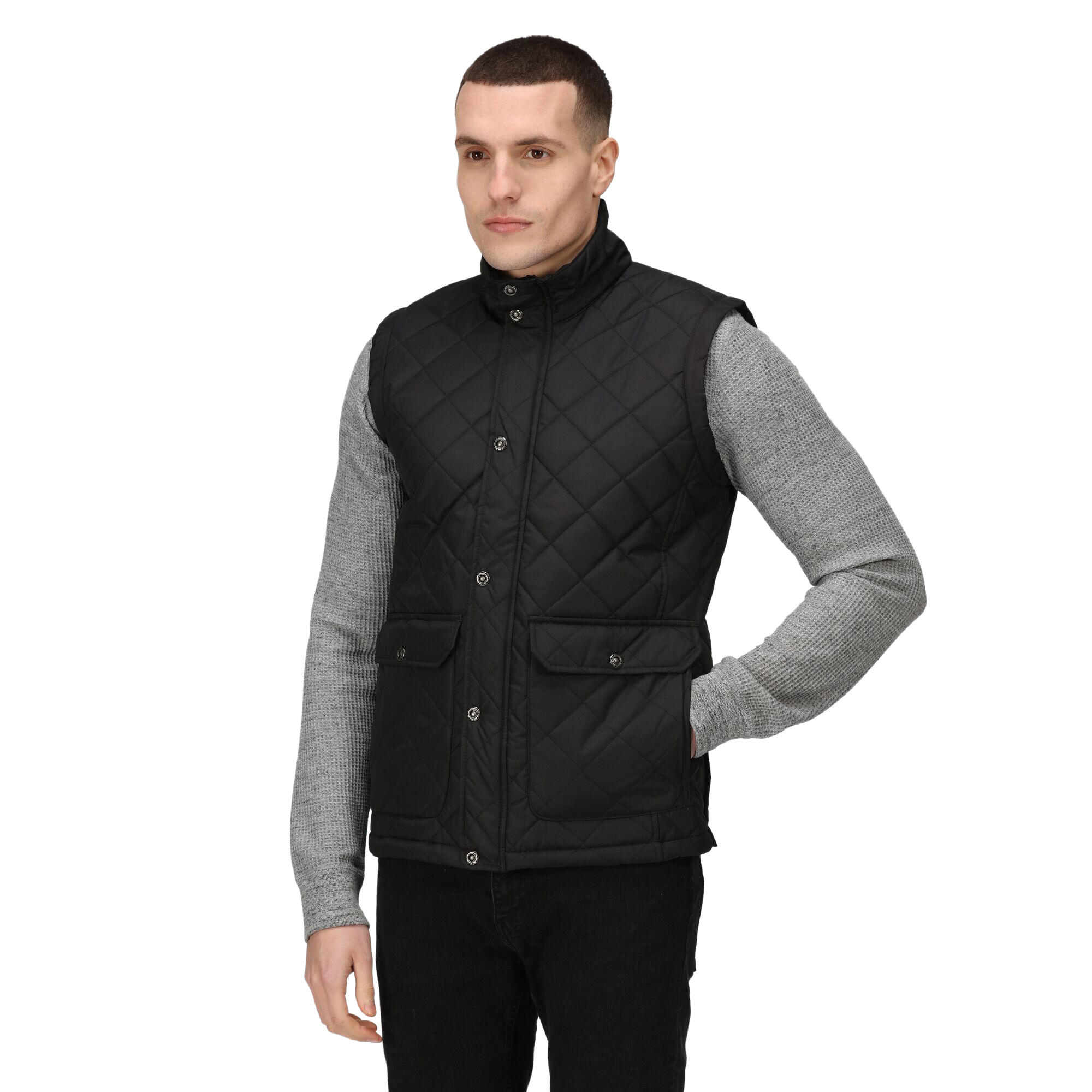 Mens Tyler Bodywarmer (Black) 3/4