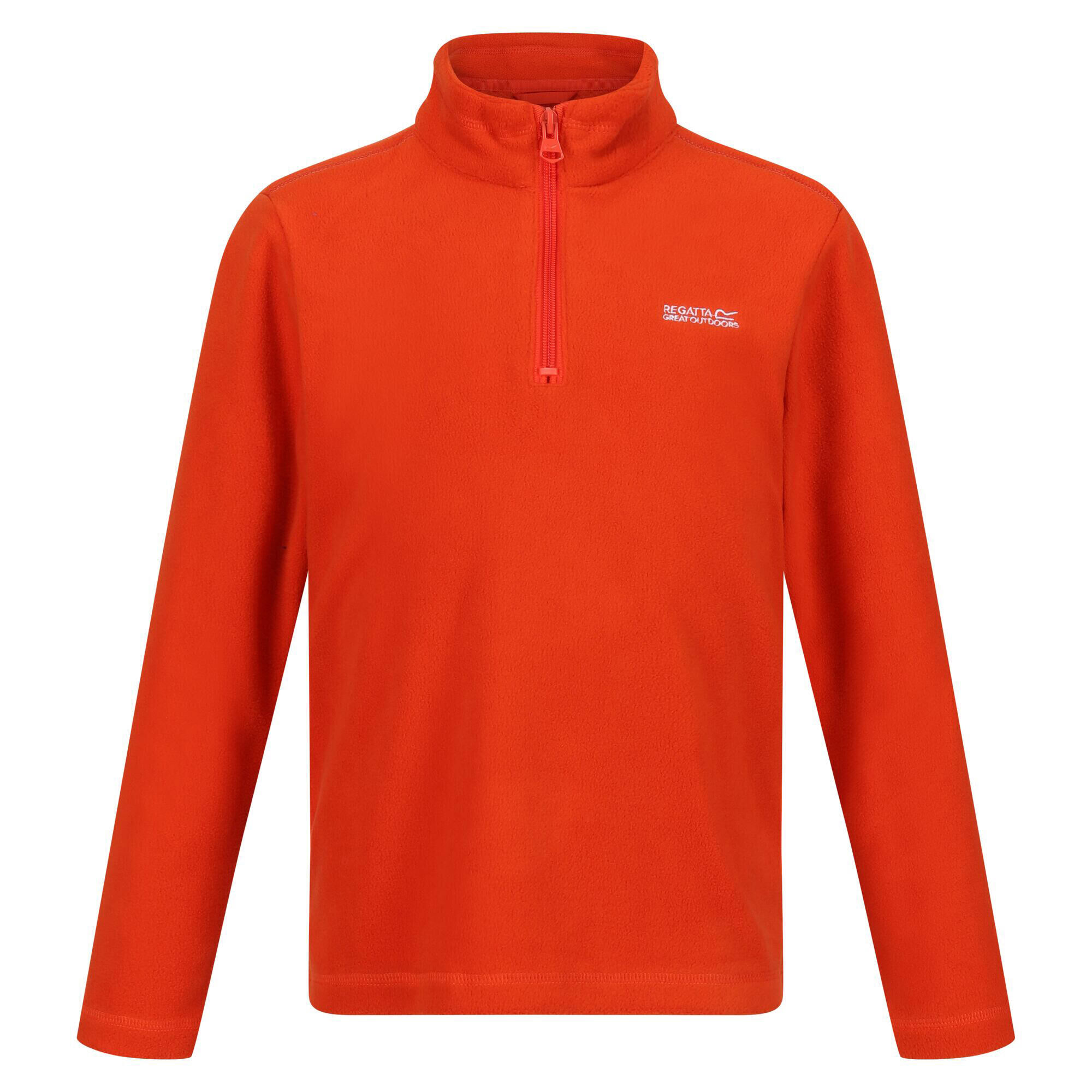 REGATTA Great Outdoors Childrens/Kids Hot Shot II Half Zip Fleece Top (Rusty Orange)