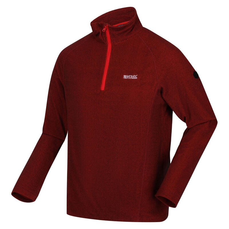 Polaire MONTES Homme (Rouge cadmium / Noir)