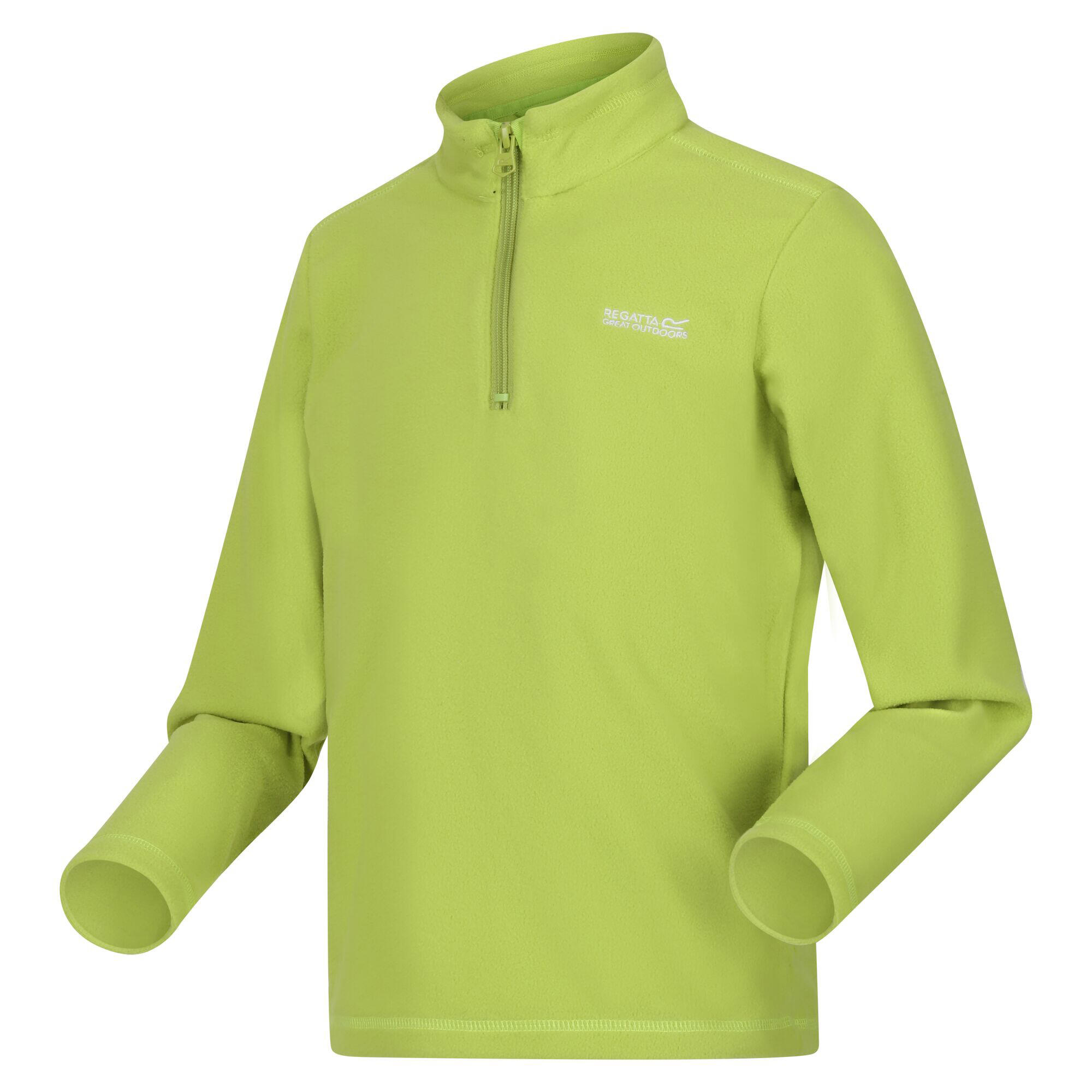 Great Outdoors Childrens/Kids Hot Shot II Half Zip Fleece Top (Green Algae) 3/5