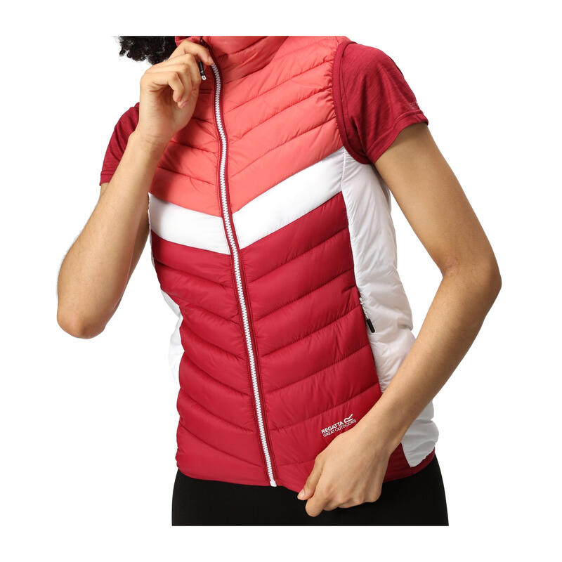 Dames Harrock II Baffled Gilet (Rumba Rood/Mineraal Rood)