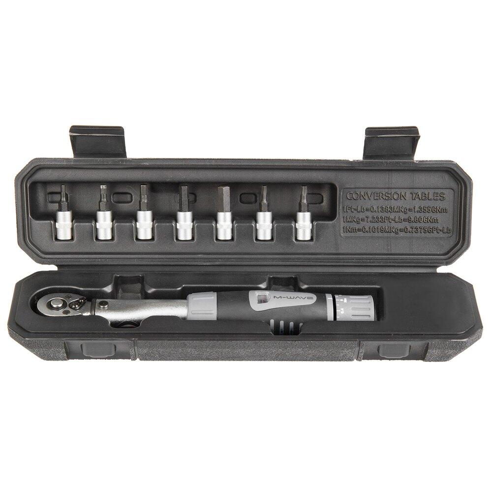 M-WAVE M-Wave Drehmomentschlüsselsatz Mit Bits 4-24 Nm 8-teilig