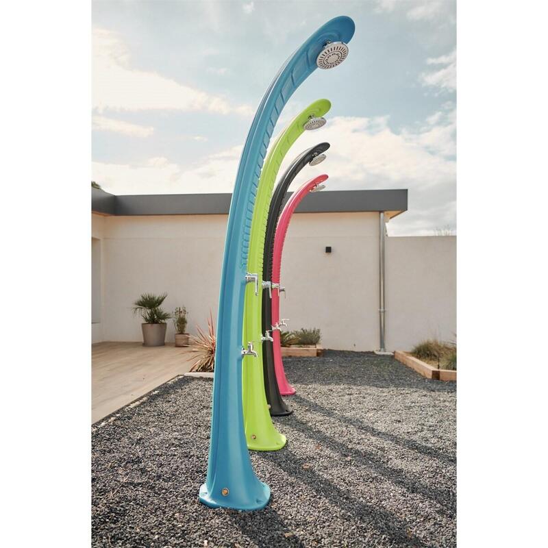 Douche buiten Zon Cobra 32L met Voetenspoel - PEHD - 217 cm