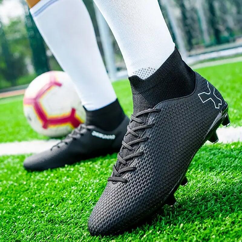 Ghete de fotbal FG MBrands cu glezniera 6.9 iarba/sintetic crampoane 38