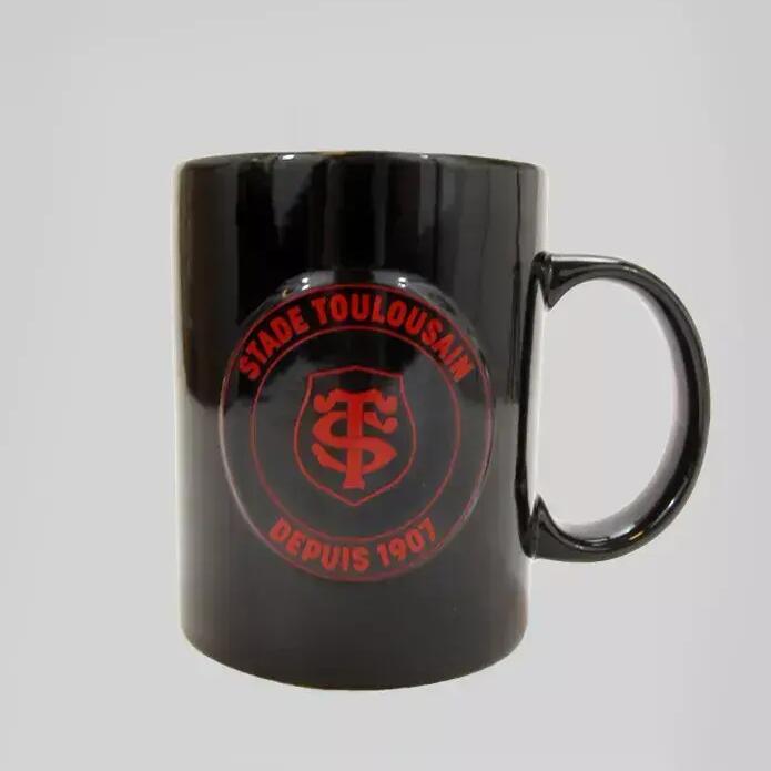 Mug Stade Toulousain black with 3D red ST logo