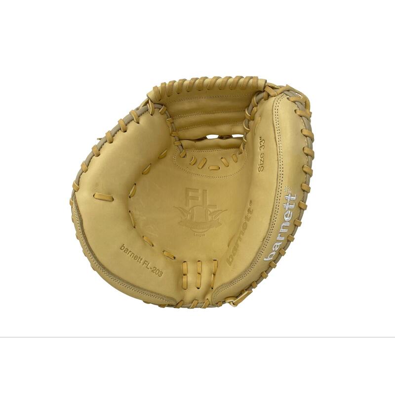 FL-203 REG mănușă de softball de înaltă calitate din piele, bej, dreptaci