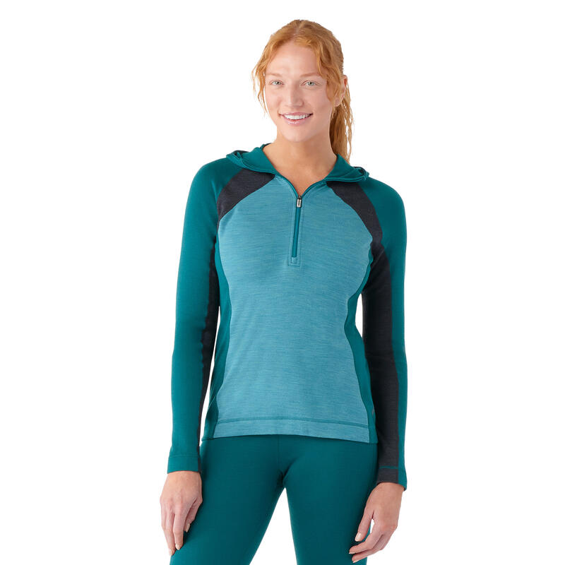 Bluză femei termică Baselayer 1/2 Zip Boxed verde