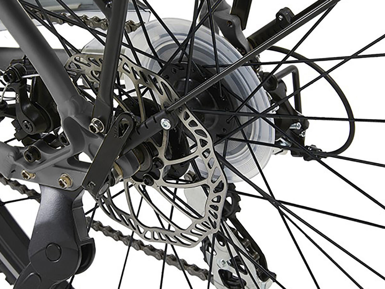 Urban E600, elektrische damesfiets midmotor 13Ah 7sp 28 inch 4/7
