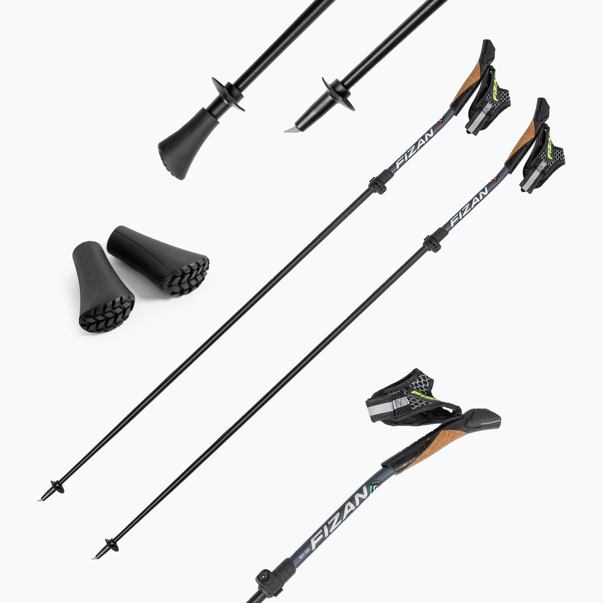 Fizan Tecno Impulse Race Nordic Walking-stokken 4/5