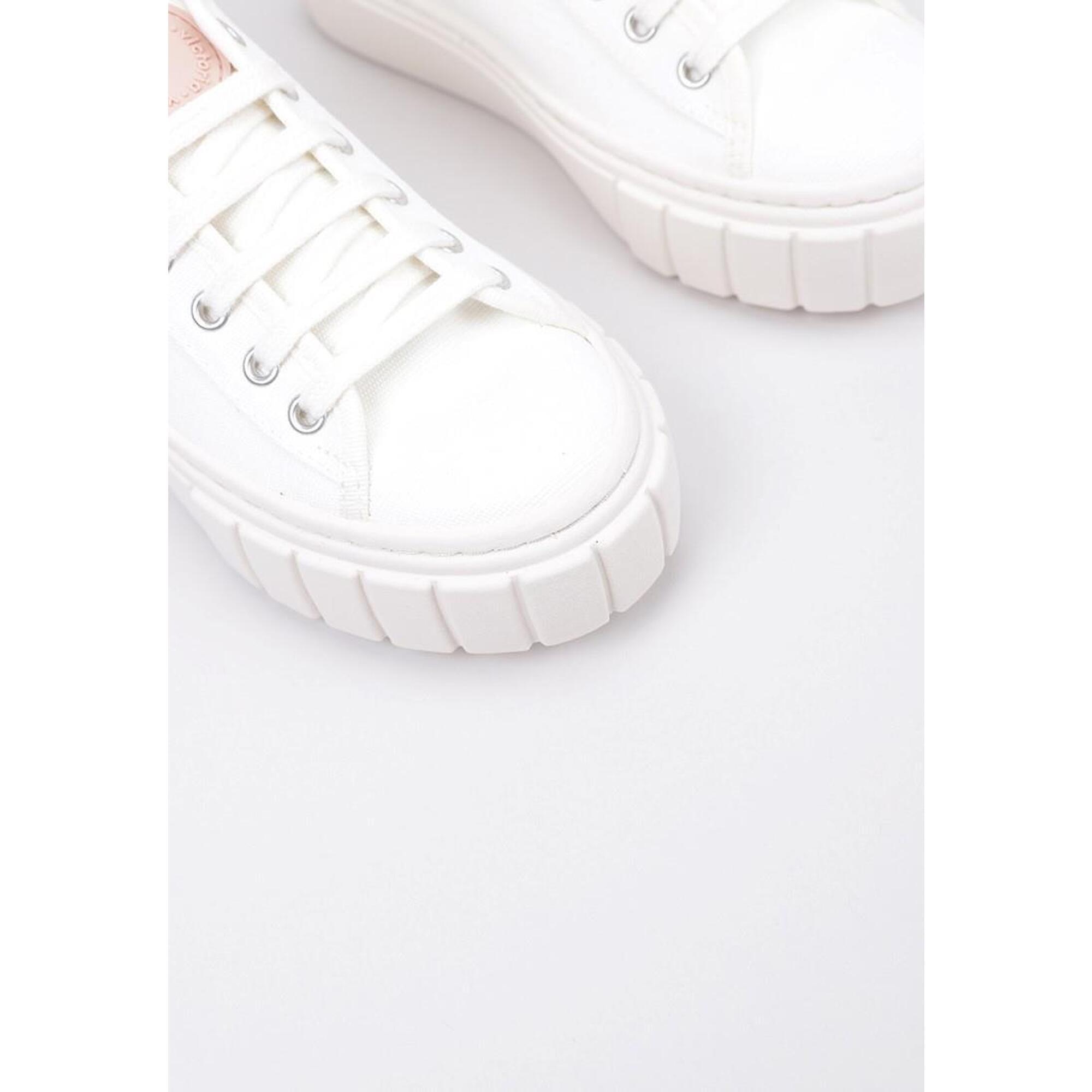 Zapatillas Caminar Mujer VICTORIA ABRIL ZAPATILLAS LONA Beige Decathlon