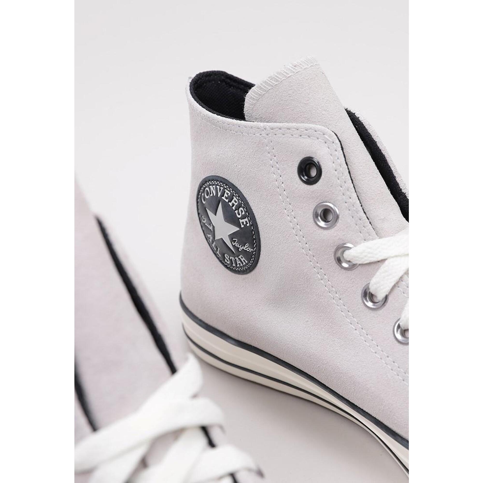 Pantofi Converse Chuck Taylor All Star Din Piele Intoarsa Gri
