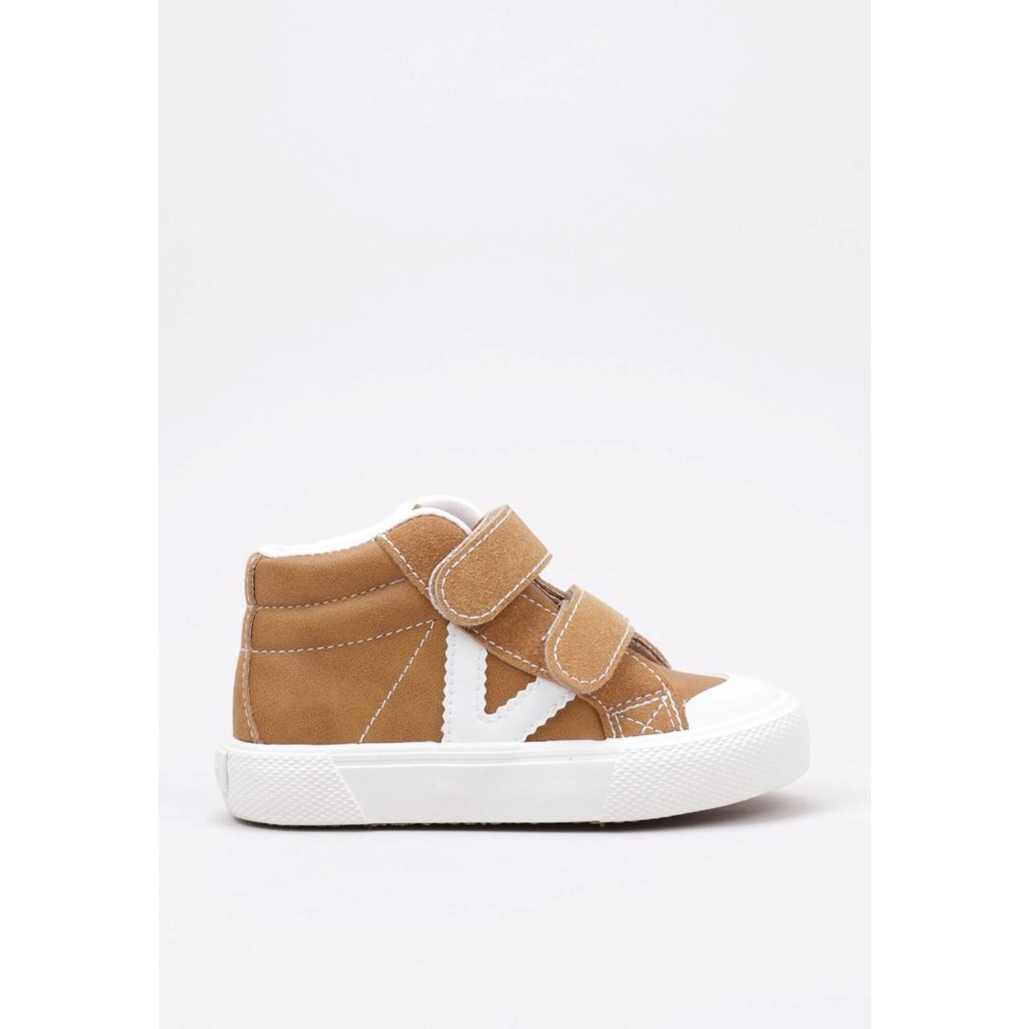 Zapatillas Deportivas Niños VICTORIA TRIBU TIRAS EFECTO PIEL Camel