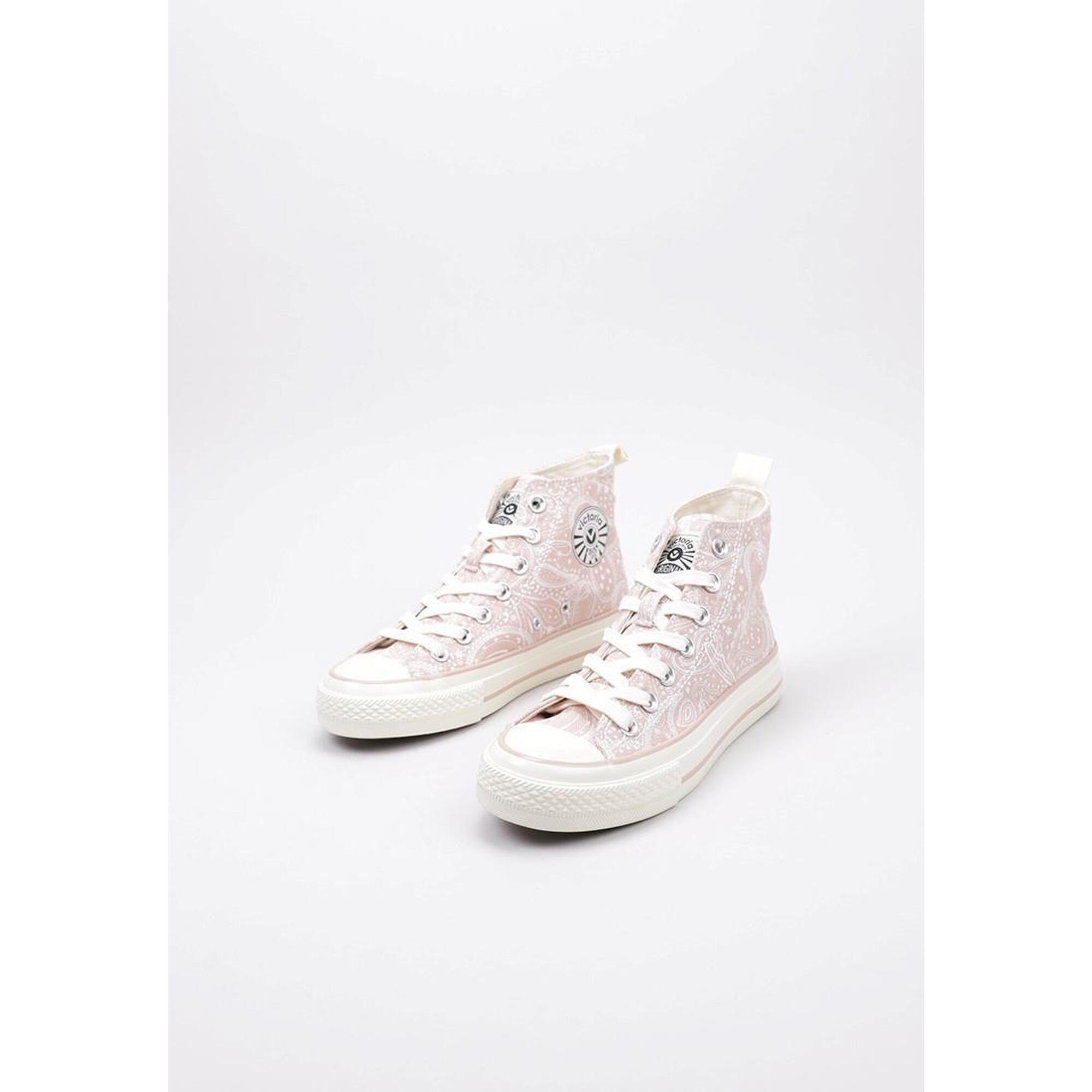 Sneakers Deportivas Mujer Victoria TRIBU BRILLO BANDANA LONA Beige