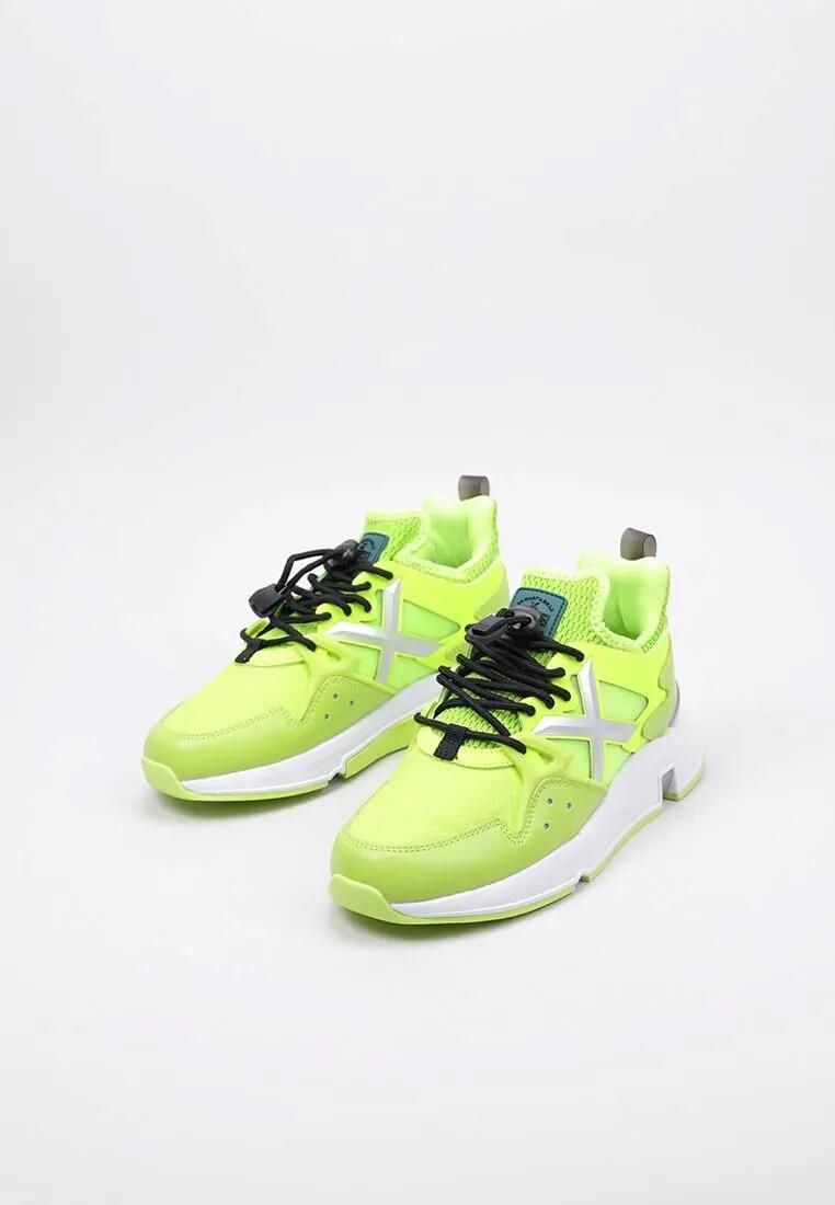 Zapatillas deportivas mujer - Cuero y textil - CLIK WOMAN - Amarillo 2/5