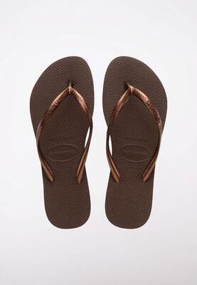 Chanclas Surf Mujer Havaianas SLIM Bronce