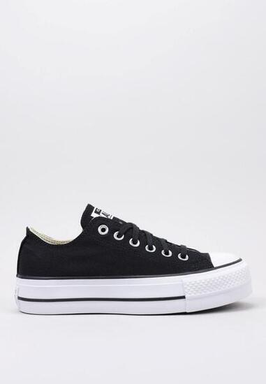 Sneakers platform per Converse Chuck Taylor All Star Lift Nero Donne