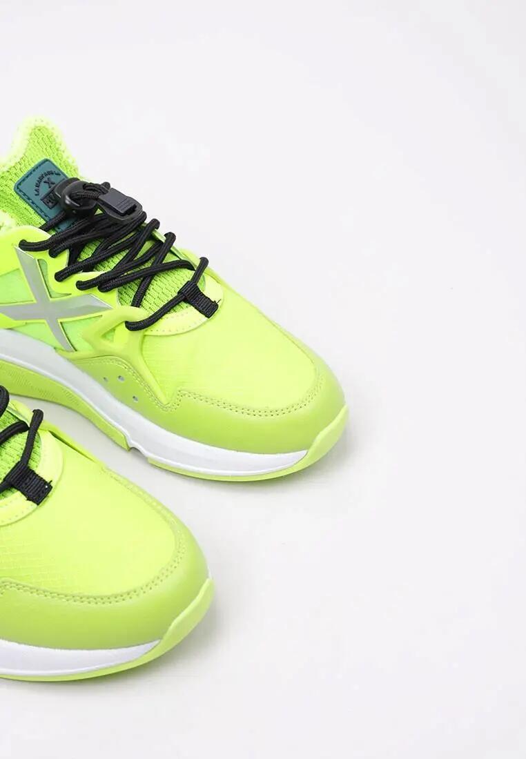 Zapatillas deportivas mujer - Cuero y textil - CLIK WOMAN - Amarillo 3/5