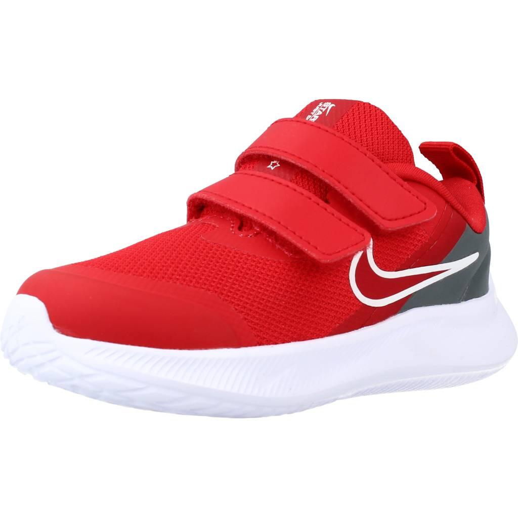 Ténis Nike Modelo Star Runner 3 Baby Cor Vermelho