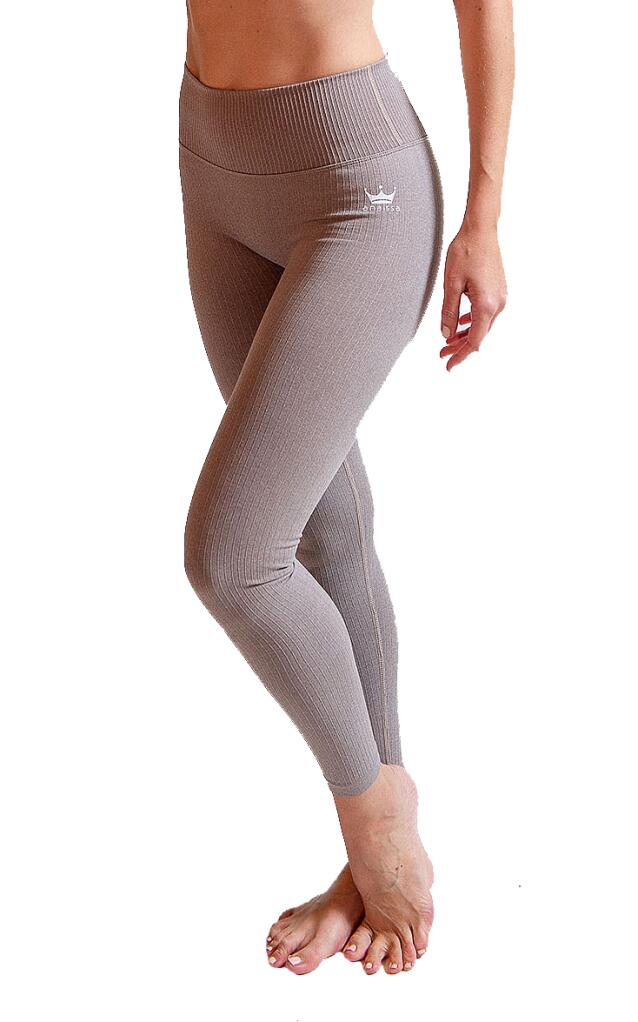 ANAISSA Leggings Modeladoras Fitness Cintura subida Mulher Push Up Terra