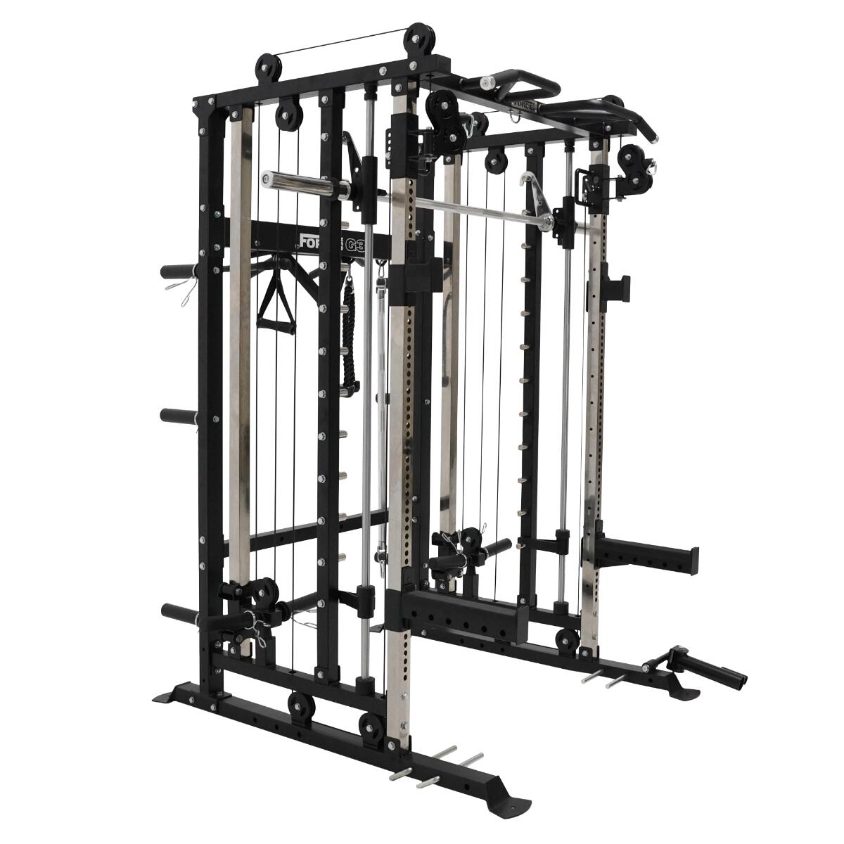 Force Usa - G3® V2 All-in-one Trainer - Multipower Smith Machine, Double Poulie + - Appareil Multifonction - Noir - Taille Unique - Decathlon