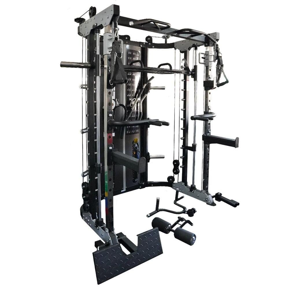 Force Usa - G12™ All-in-one Trainer - Double Pulley (2 X 90.5 Kg), Multipower, Power Rack - Appareil Multifonction - Noir - Taille Unique - Decathlon