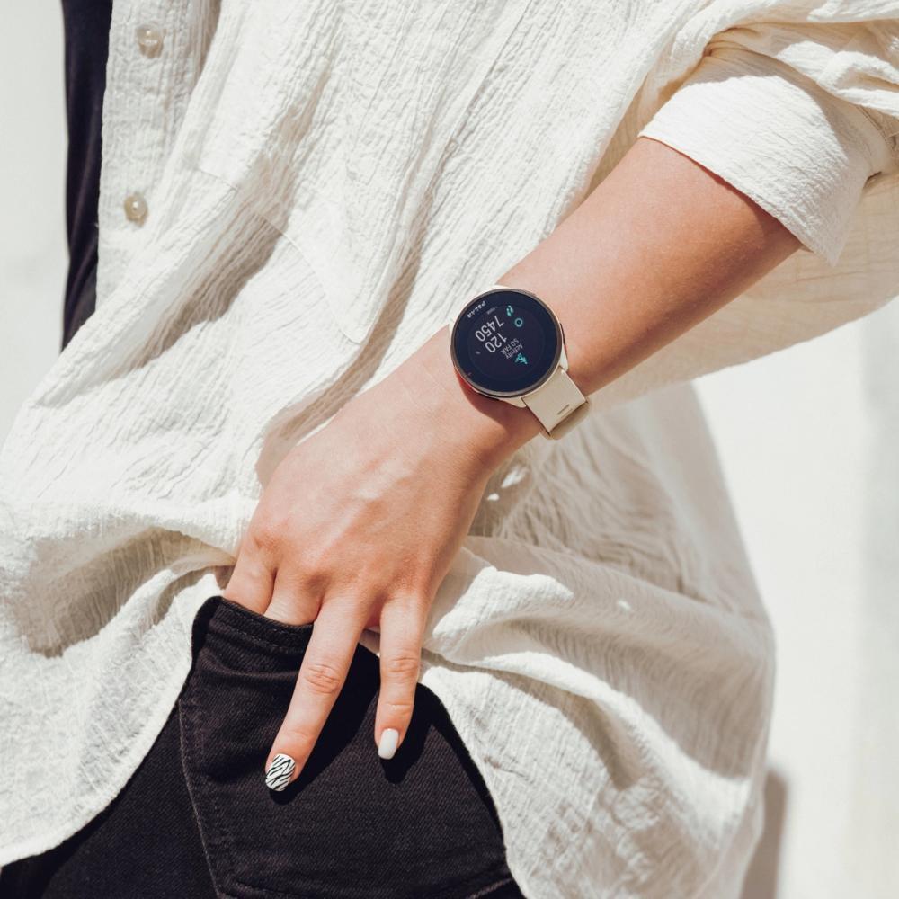 Montre connectée du sport - GPS, Suivi d'activité & de sommeil - Pacer Blanc 6/7