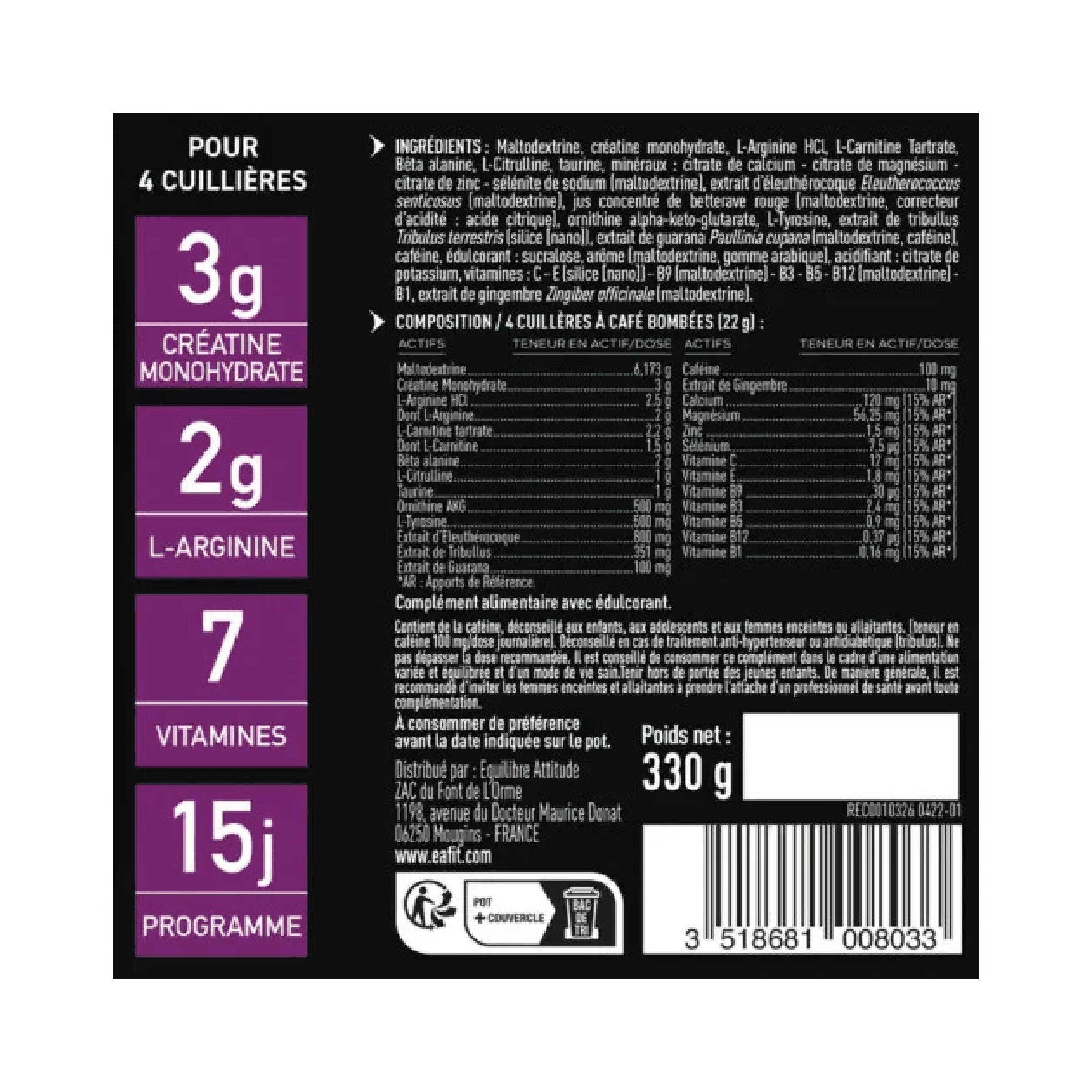 Potenciador Energético Pre-Entrenamiento Pure EAFit 2/7