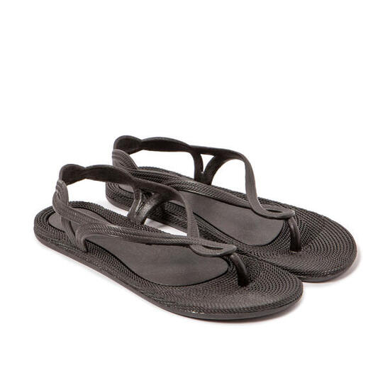 Zehentrenner Damen Brasileras Beige mit Gummisohle