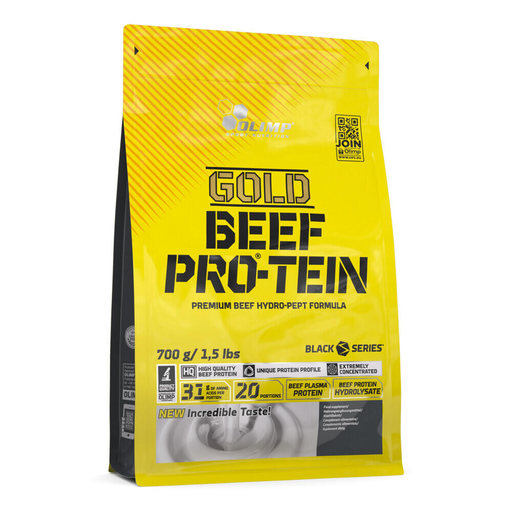 OLIMP SPORT Rundvleeseiwit - Gold Beef Pro-tein (700g) - Koekjes & Crème
