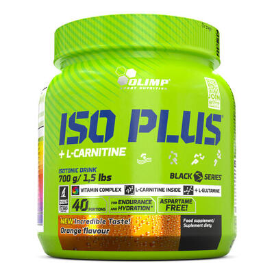 Isotone dranken - iso plus + l-carnitine (700g) - oranje