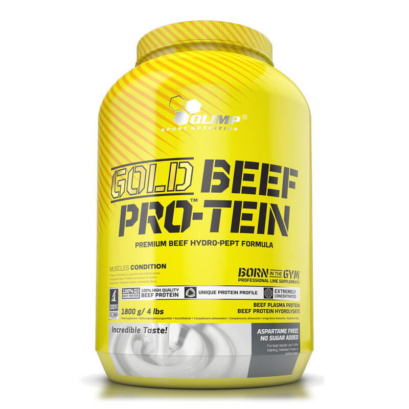 Odżywka białkowa bez laktozy Olimp Gold Beef Pro®-Tein - 1800 g Truskawka