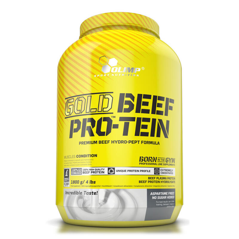 Odżywka białkowa bez laktozy Olimp Gold Beef Pro®-Tein - 1800 g Cookie cream