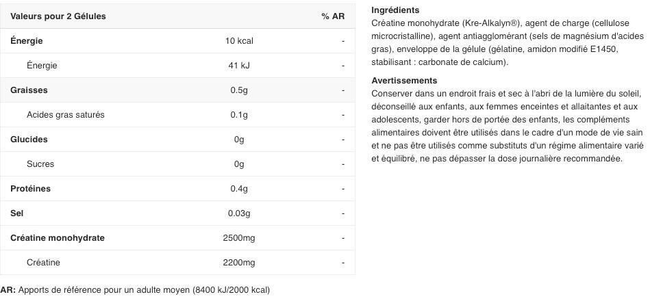 Kre-Alkalyn 2500mg Mega Caps -  - 120 capsules (2 maanden) 2/6