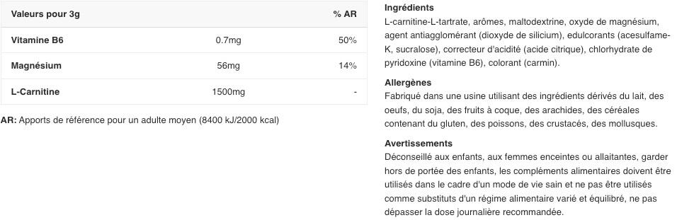 L-Carnitine - L-Carnitine Xplode Powder - Cerise 300g 2/3