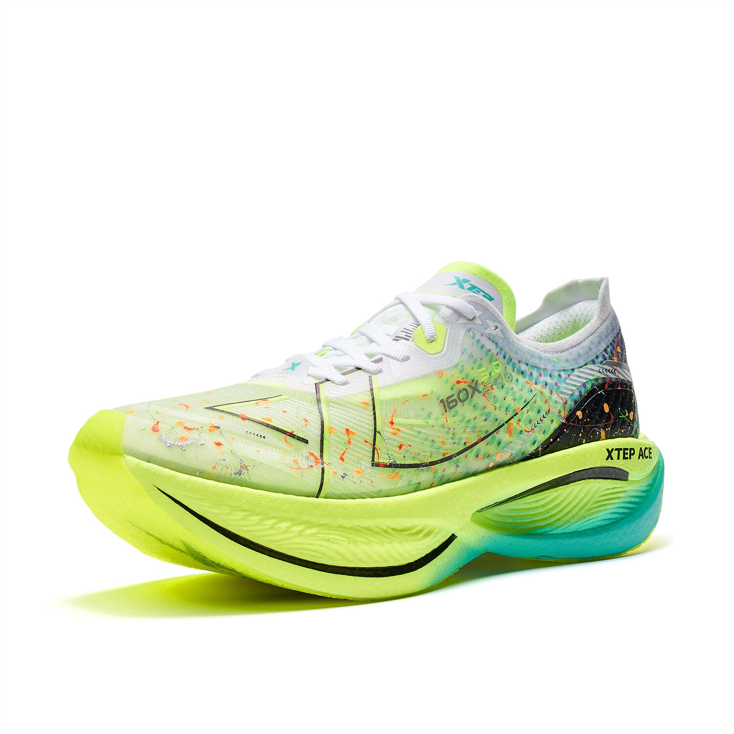 Running Shoes Men's 160X3.0 Pro - New White/Aurora Green/Black