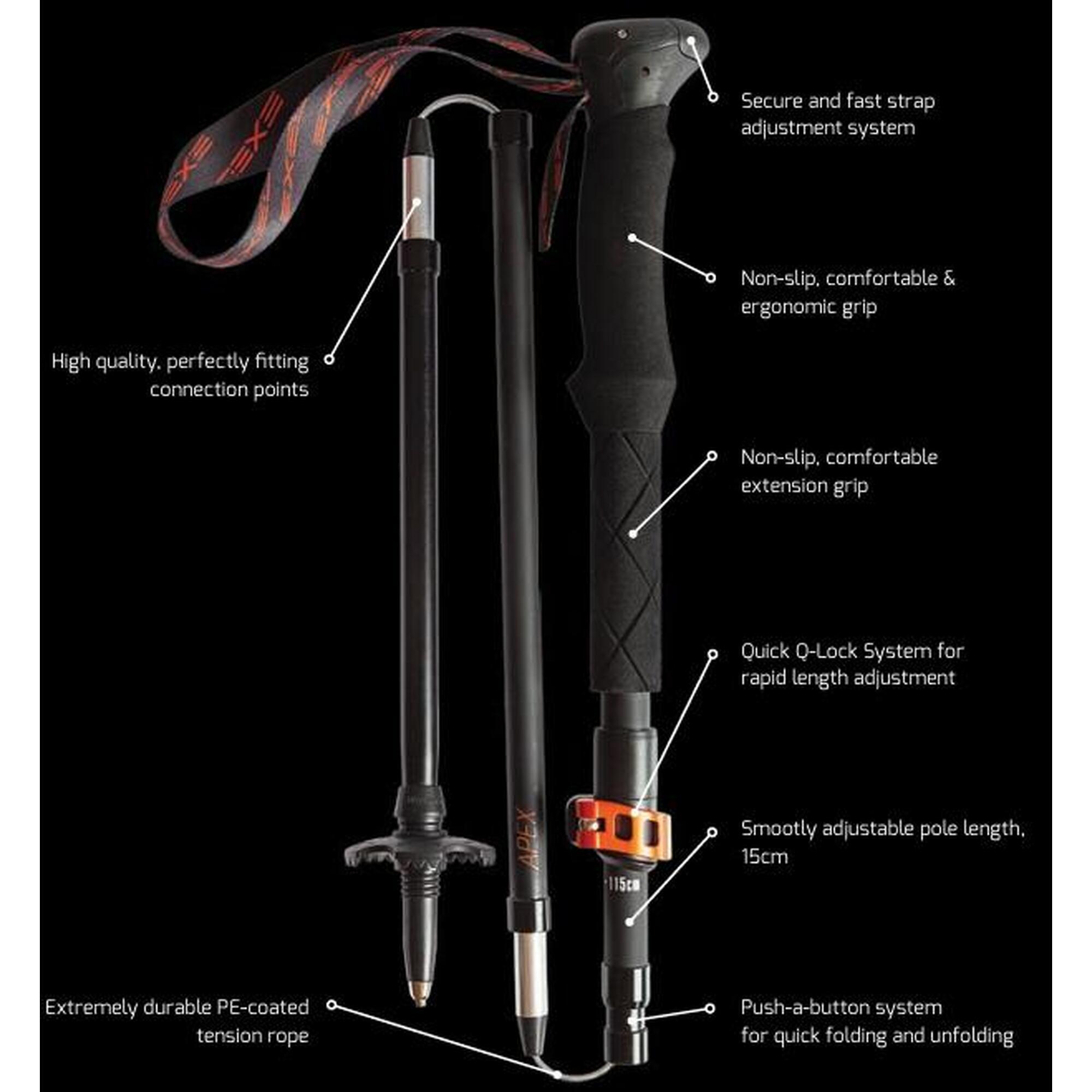 Bastoni da trail APEX 100% carbonio