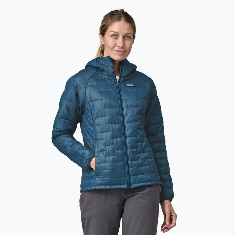 Patagonia Chaqueta aislante con capucha Micro Puff para mujer