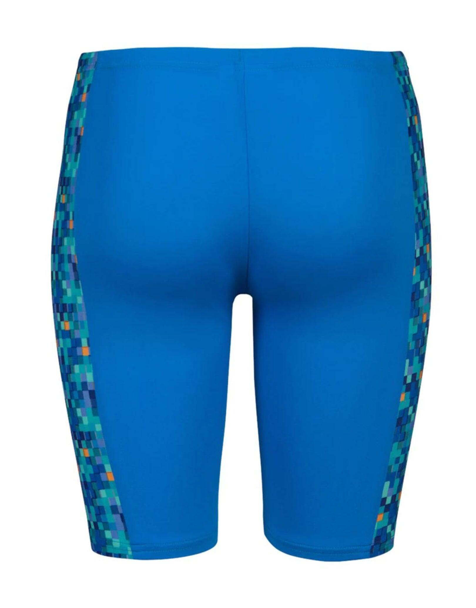 Arena Boys Pooltiles Swim Jammer - Blue River/Blue Multi 4/5