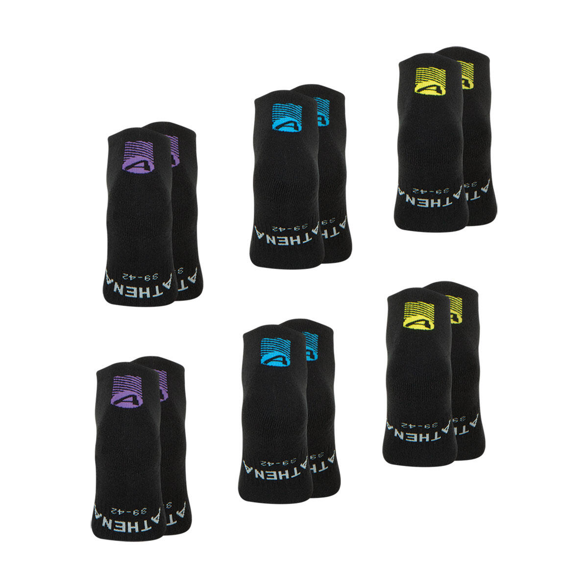 Lot de 6 paires de socquettes homme Training Dry 3/4