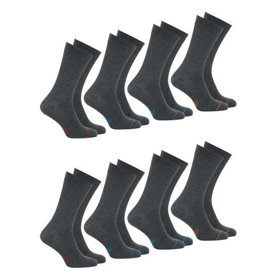 Lot de 8 paires de chaussettes mi-hautes homme Eco Pack