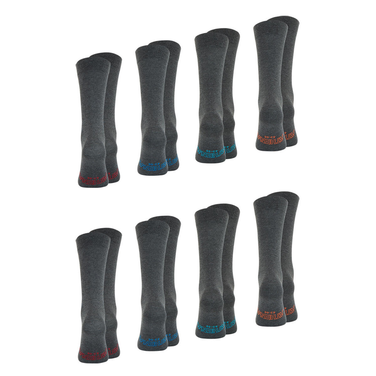 Lot de 8 paires de chaussettes mi-hautes homme Eco Pack 3/4