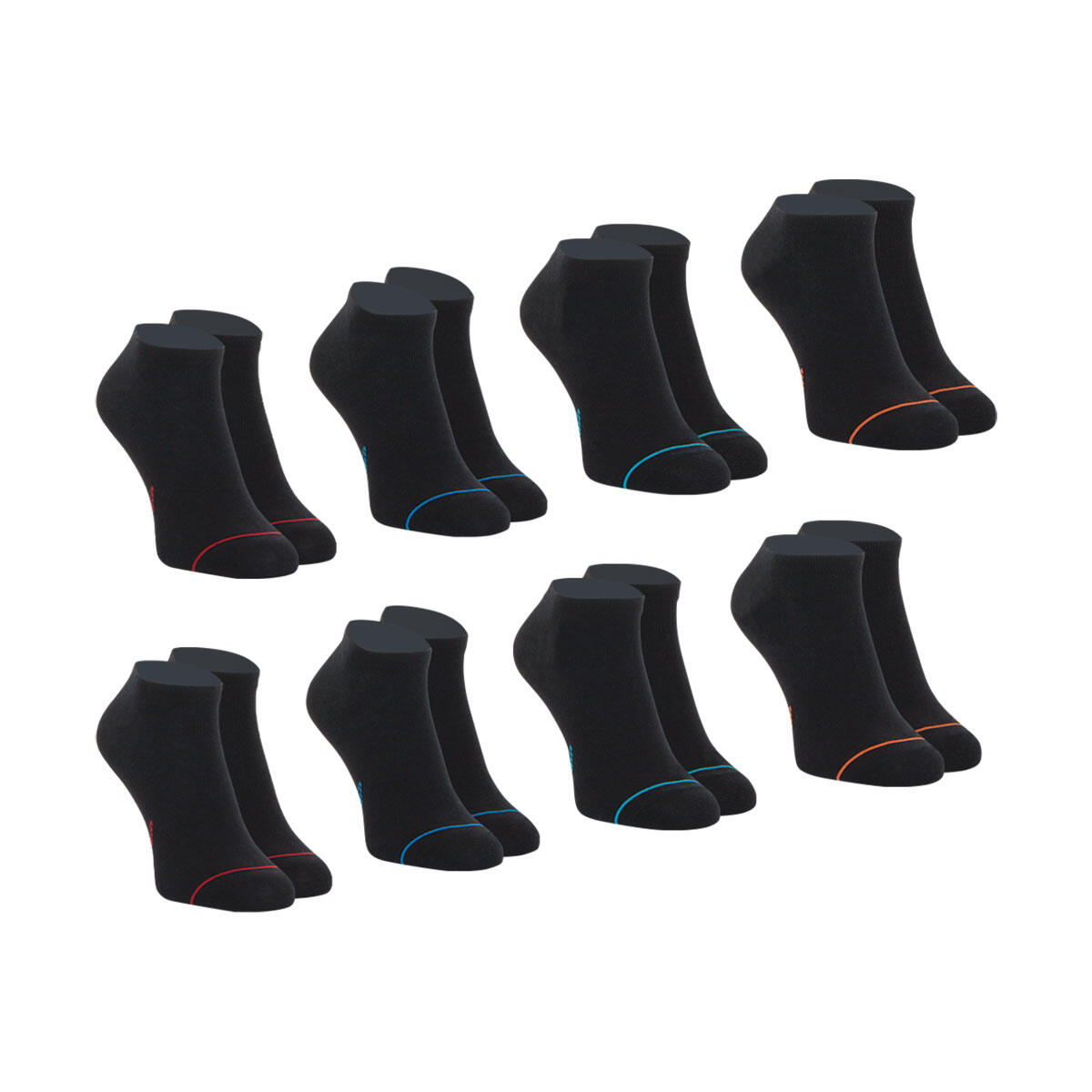 Lot de 8 paires de socquettes low cut Ecopack 2/4