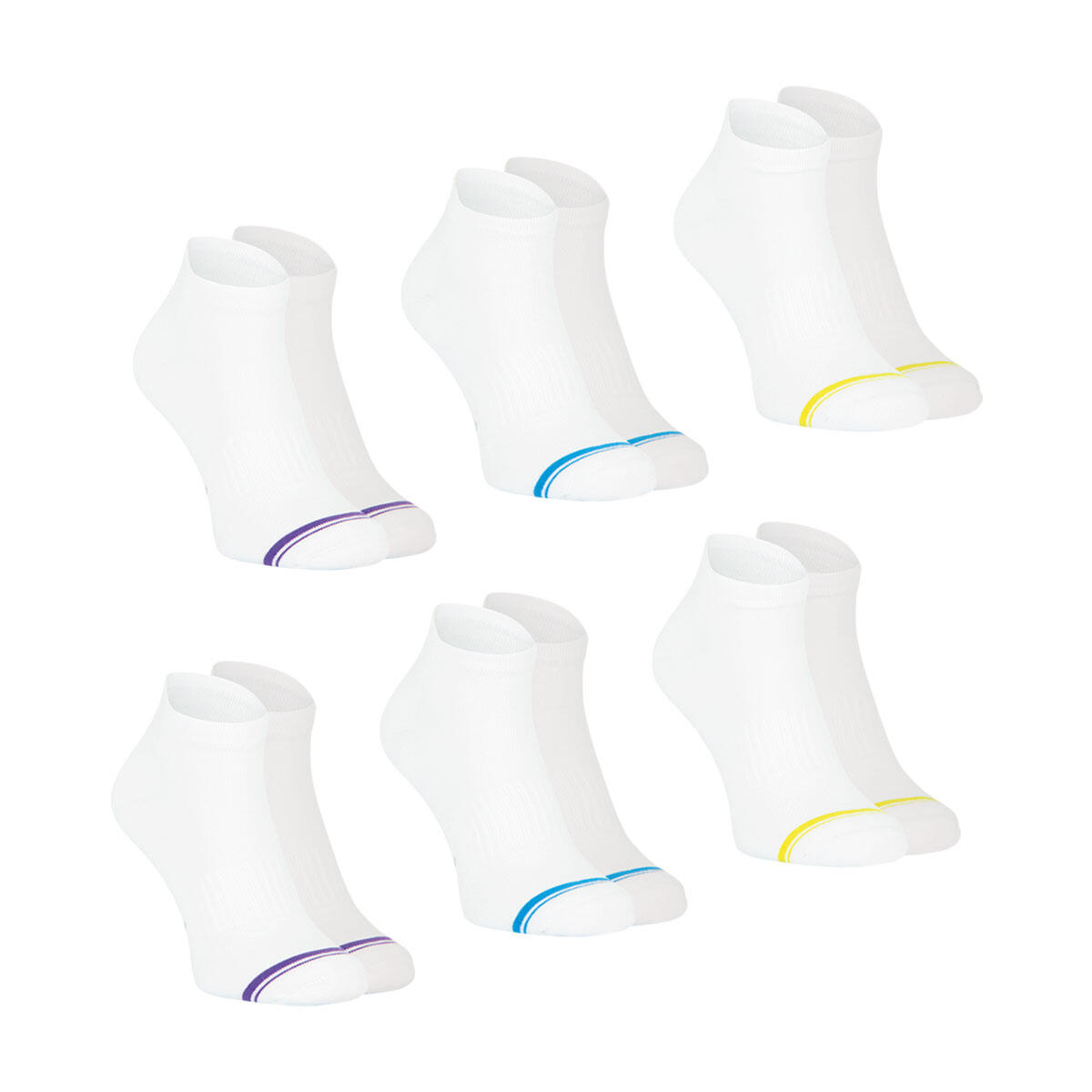 Lot de 6 paires de socquettes homme Training Dry 2/4