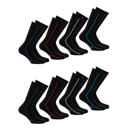 Lot de 8 paires de chaussettes de sport mi-hautes